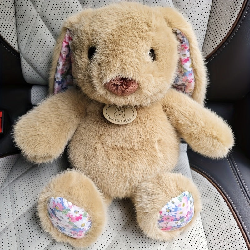 Long Eared Rabbit Plush Toy Soft Polyester Filled Fluffy Fur