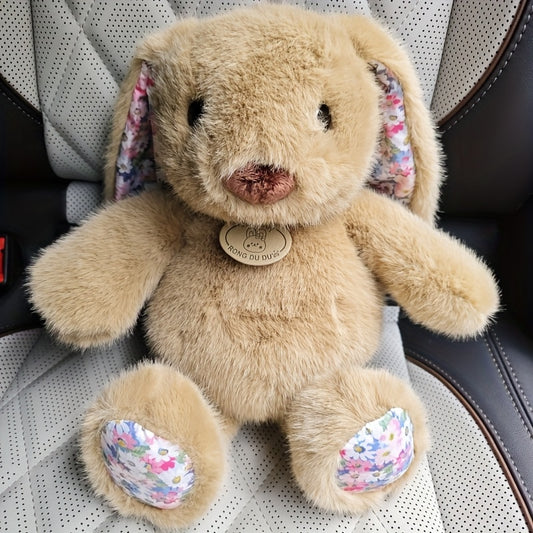 Long Eared Rabbit Plush Toy Soft Polyester Filled Fluffy Fur