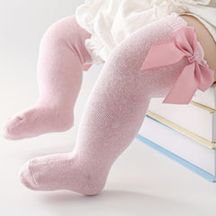 Casual Ruffled Knit Socks for Baby Girls