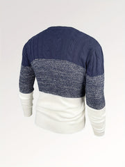 Knitted Cable Sweater Men's Casual Warm Crew Neck Pullover For Fall Winter