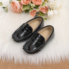 Boys Slip On Loafer Shoes Lightweight Comfortable Non Slip Flat Shoes