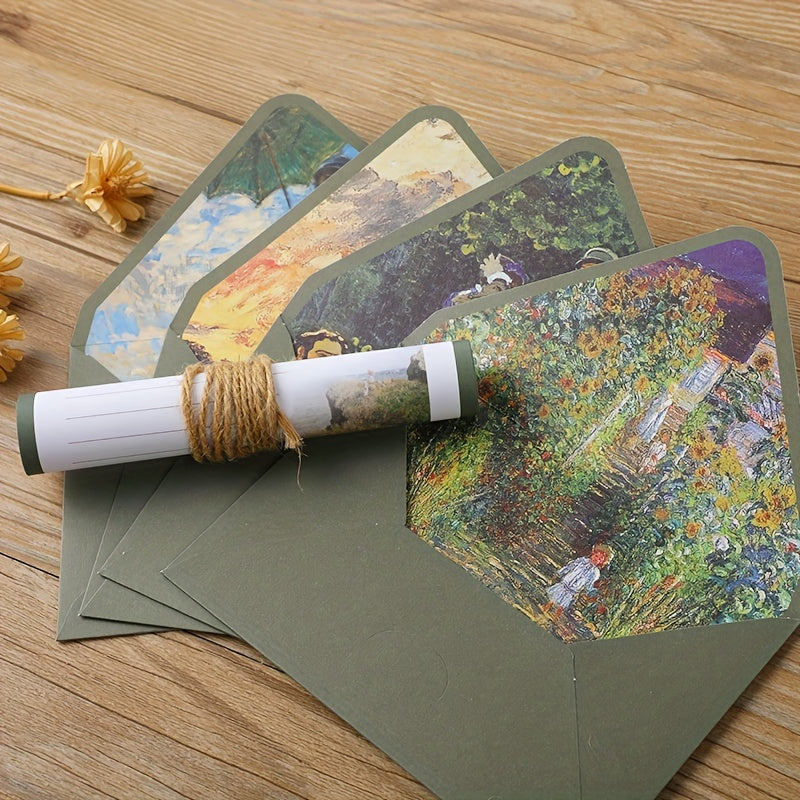 16pcs Writing Stationary Paper Set with Decorative Envelopes