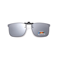 Neutral Frame Polarized Clip-on Light Lens Metal Glasses