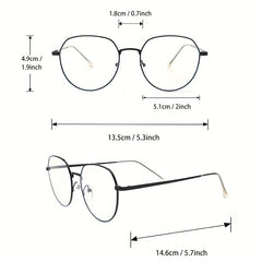 1pair Round Edge Face Repair Glasses