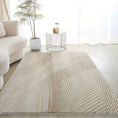 Fluffy Faux Wool Area Rug Soft Comfortable Living Room Dining Carpet