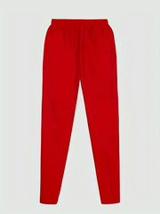 Men's Slim Fit Flared Joggers with Spade Pattern Drawstring Pants