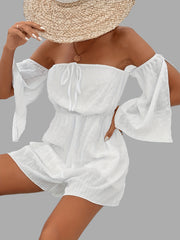 Casual Vacation Split Sleeve Romper Jumpsuit Women's Clothing