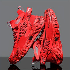 Men's Lace-up Sneakers Athletic Shoes Running Basketball Gym