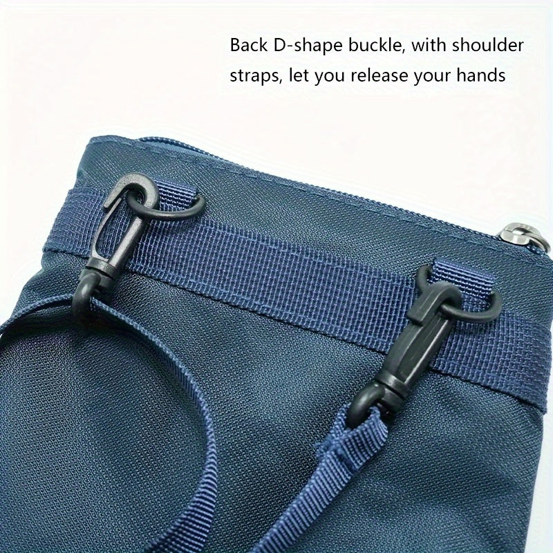 Travel Shoulder Bag for Passport Protection with Zipper - Lightweight & Durable