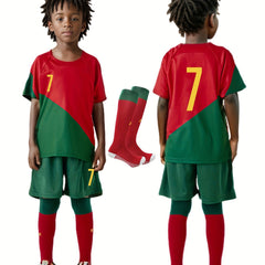 Portugal 7 Youth Football Kit with Shorts & Socks