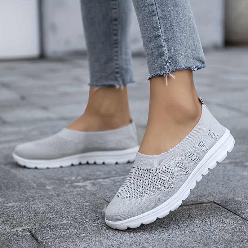 Women's Lightweight Walking Shoes Low Top Sport Flat Shoes