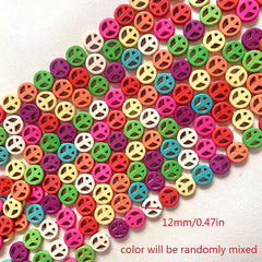Peace Turquoise Beads Loose Natural Stone Beads DIY Jewelry Making