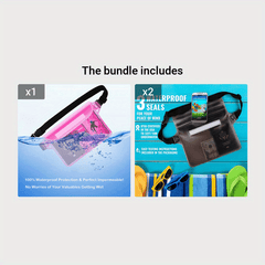 Waterproof Waist Pouch with Waist Strap for Outdoor Activities