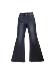 High Waist Medium Stretch Boot Cut Jeans Retro Vintage Bell Bottoms