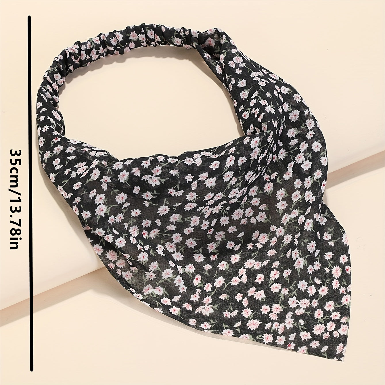 5pcs Triangle Scarf Floral Print Headband Elastic Turban Bandana Women Hawaii