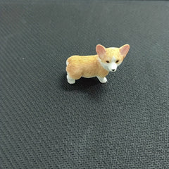 Mini Corgi Car Ornament Model Cake Decoration Bonsai Doll Puppy