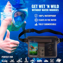 Waterproof Pouch With Waist Strap Mobile Phone Dry Bag
