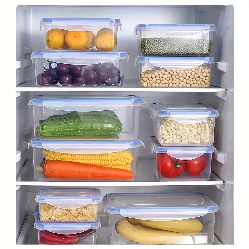 Clear Food Storage Box With Locking Lid for Bulk Food - 4pcs