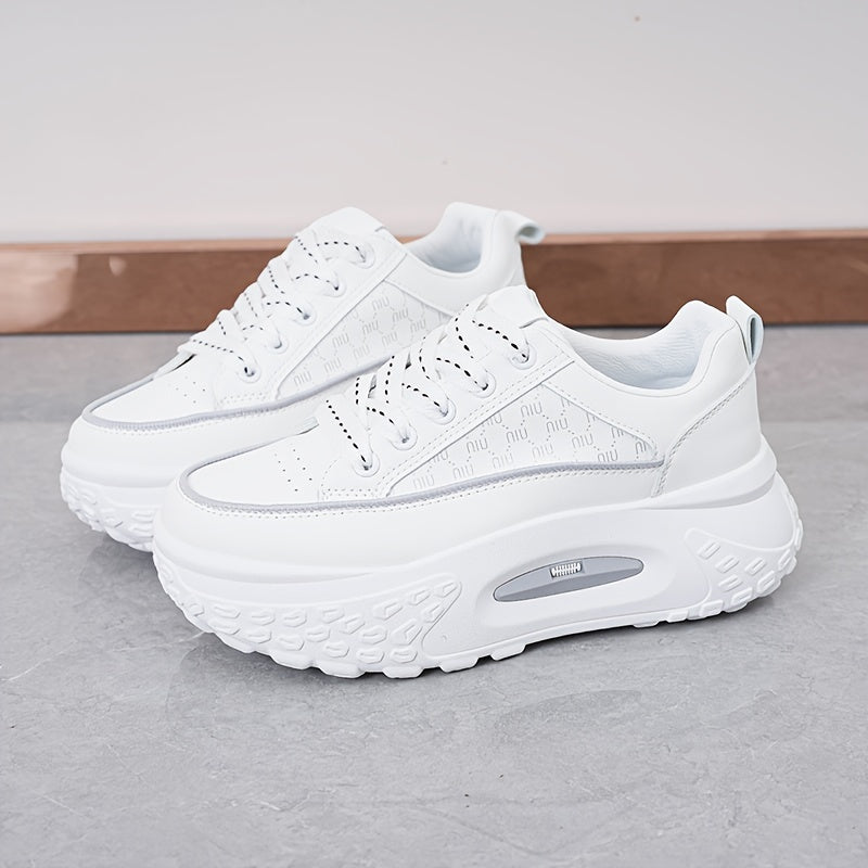 Waterproof Platform Chunky Sneakers Height Increasing Running Shoes