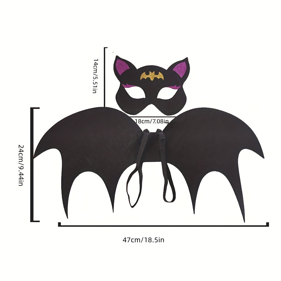 2pcs Bat Wing Mask Set for Christmas Halloween Cosplay