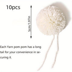 10pcs Yarn Pom Pom Hat Party Craft Decoration Accessories