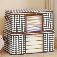 Large Clothes Storage Box Portable Quilt Container Organizer