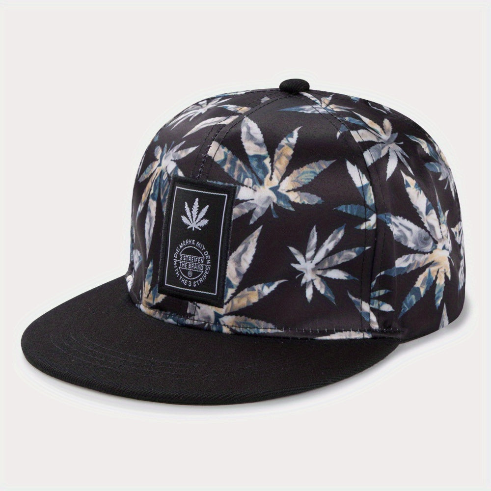 Leaf Print Baseball Cap Sun Screen Hat Unisex