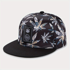 Leaf Print Baseball Cap Sun Screen Hat Unisex