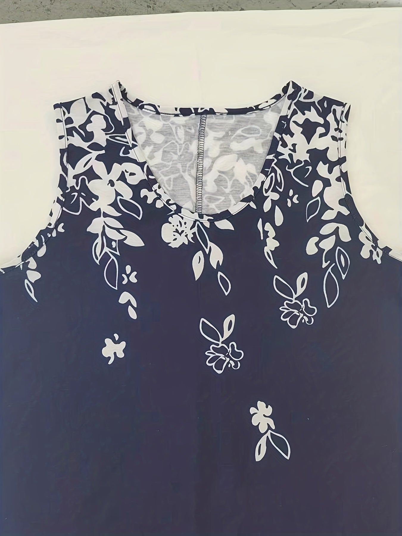 Floral Print Tank Top Sleeveless Casual Summer Women's Clothing