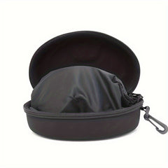 Skiing Snowboard Glasses Storage Box Hard Case Ski Goggle Portable Zipper