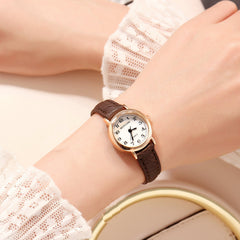 Girls Quartz Watches with Leather Strap