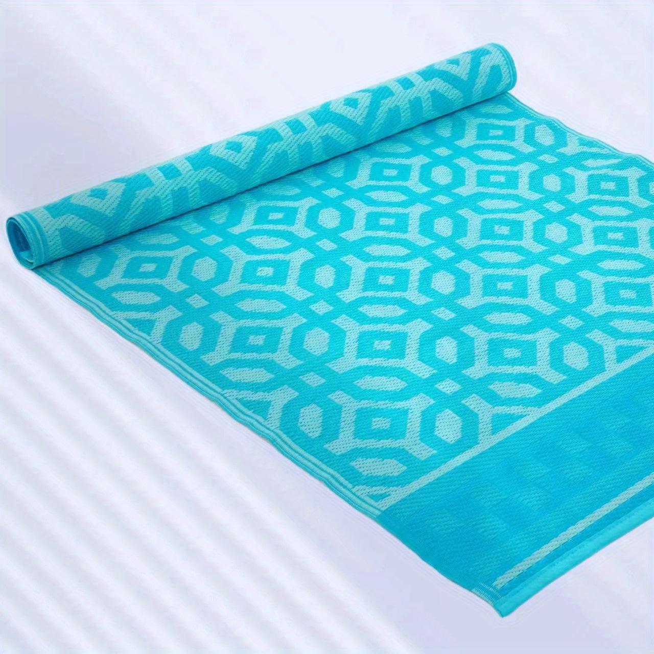 Outdoor Rug 10x16cm Non-slip Waterproof Reversible Portable Straw Rug