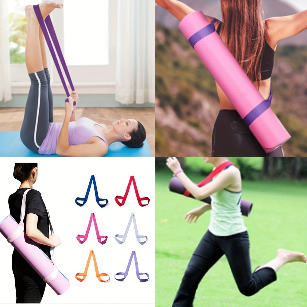 Adjustable Cotton Yoga Mat Storage Straps in Multiple Colours