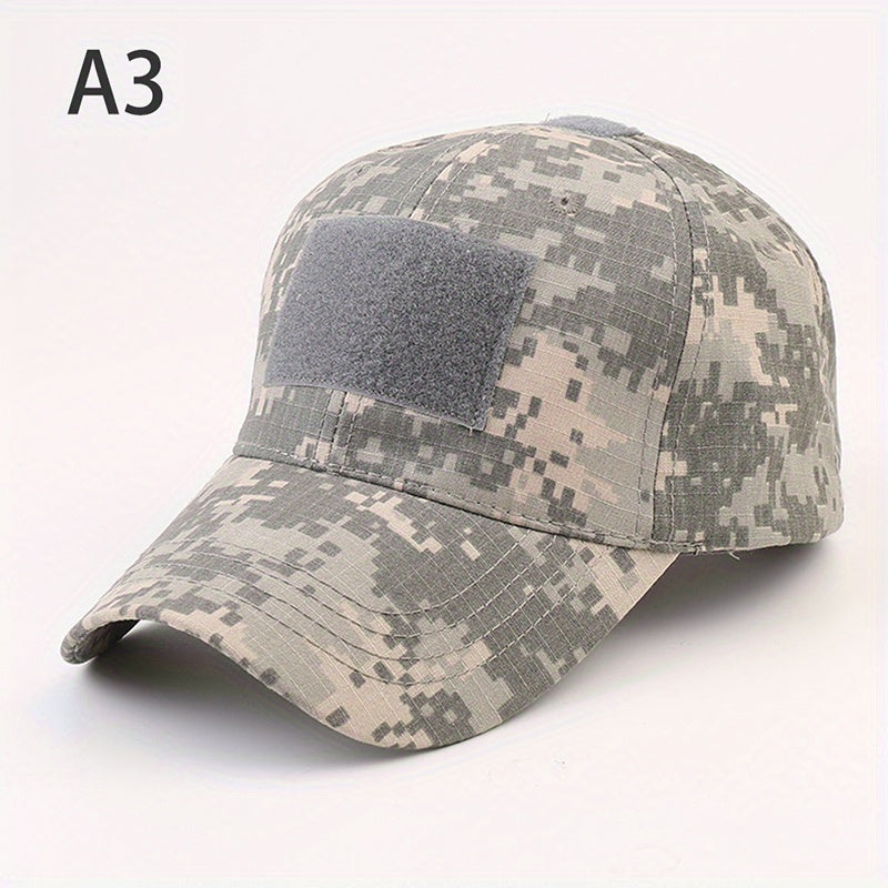 Tactical Camo Baseball Cap Sunscreen Hat for Army Hiking