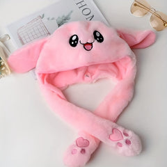 Plush Bunny Rabbit Cap Earmuffs for Girls