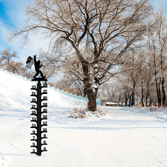 Snow Gauge Large Iron Measuring Rod Orangutan Metal Ruler Garden Christmas Gift