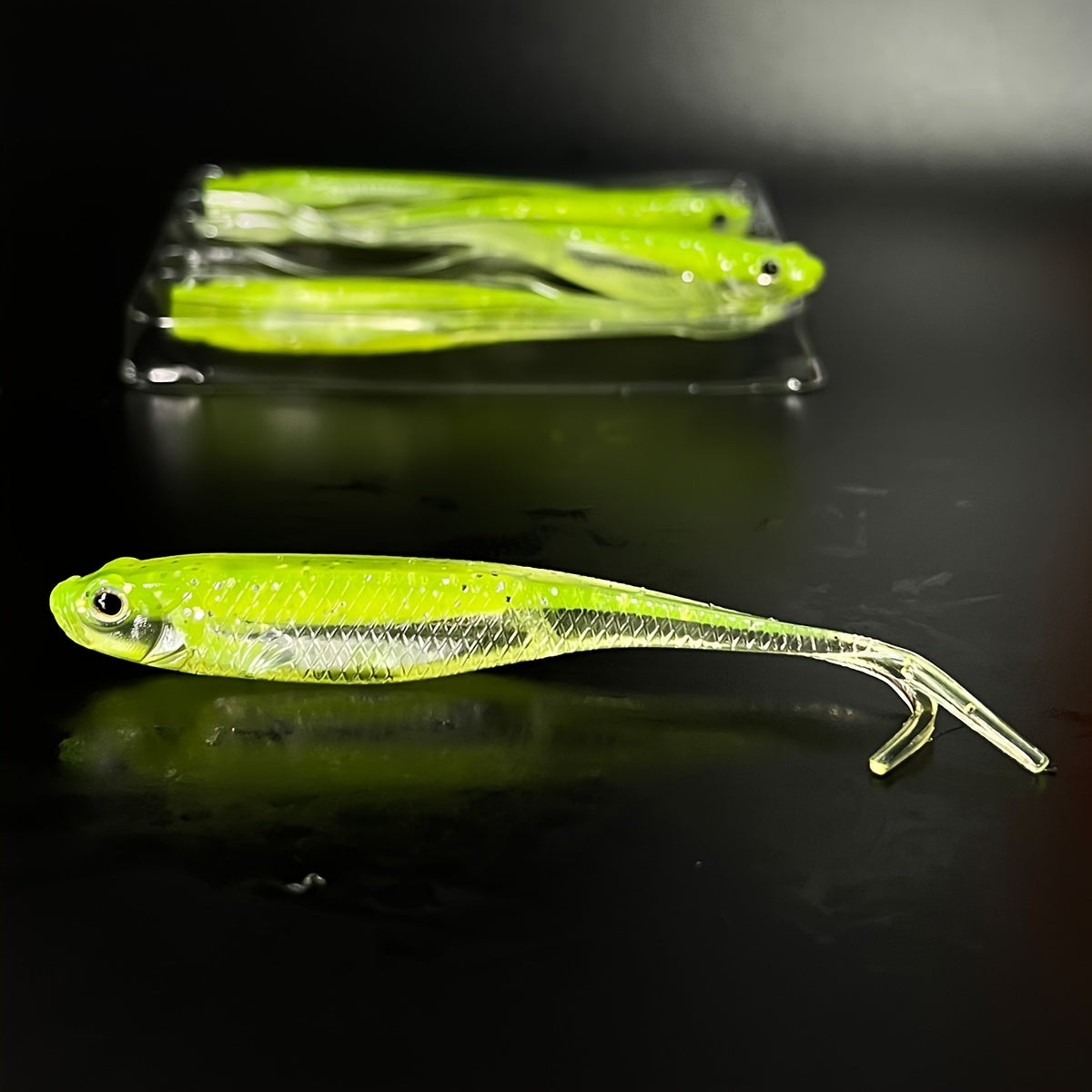 6pcs Fork Tail Fishing Lure Bionic Soft Lure Artificial Swimbait Tackle