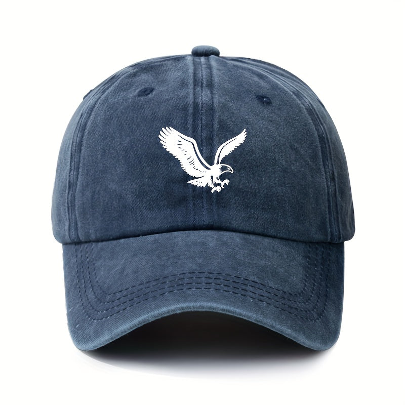 Unisex Eagle Printed Retro Baseball Cap Adjustable Sunscreen Hat