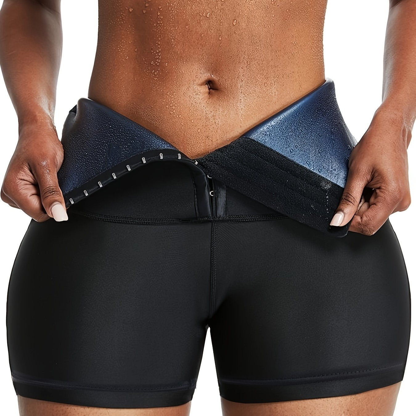 High Waist Butt Lifting Yoga Shorts with Tummy Control