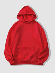 Women's Casual Solid Long Sleeve Pullover Hoodie Sweatshirt