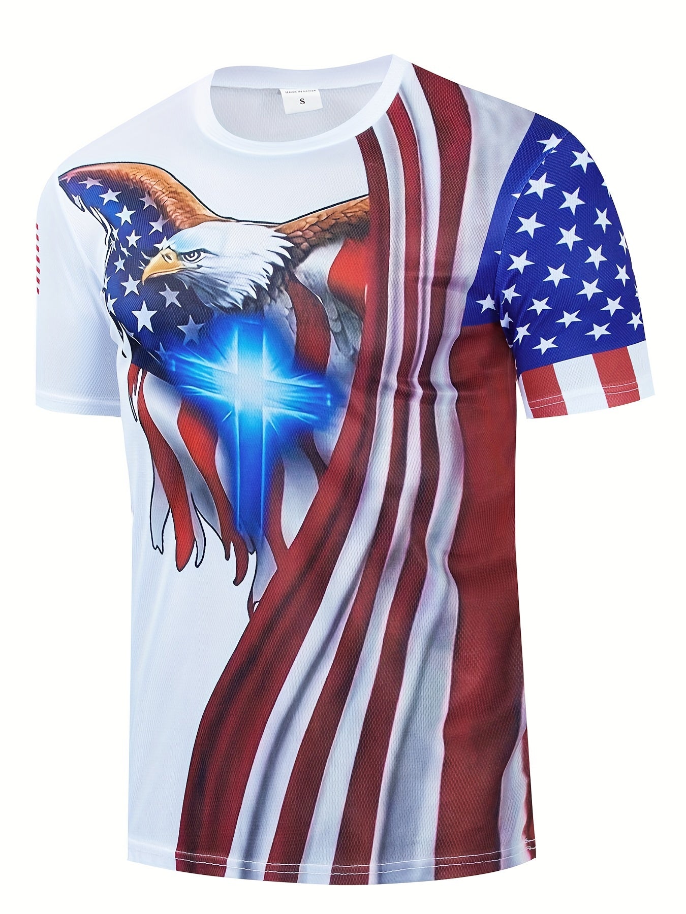 Men's American Flag Knight Astronaut Tee