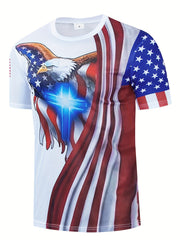 Men's American Flag Knight Astronaut Tee