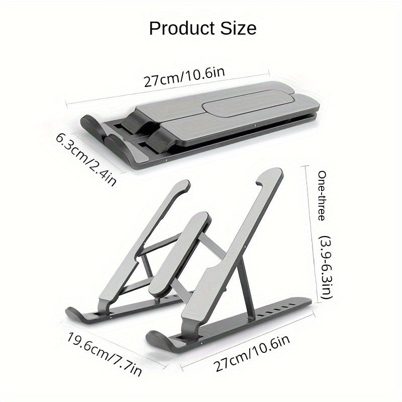 8-Level Adjustable Laptop Stand Portable Height Adjustable Ventilated