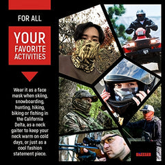 Red Pink Camo Face Gaiter Mask Neck Gaiter Sun Protection Dust Mask