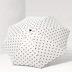 Polka Dot Umbrella Woman Folding Small Fresh Automatic Sun Umbrella