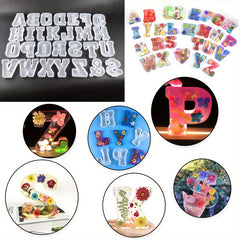 Resin Letter Pendant Molds - 3D Alphabet A-Z Symbols