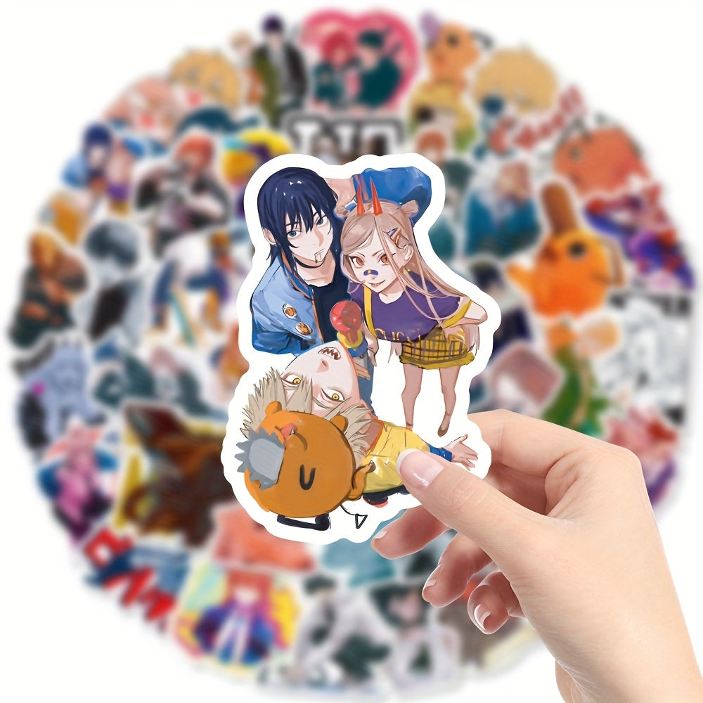 50Pcs Chainsaw Man Stickers for Skateboards Computers Guitars & More