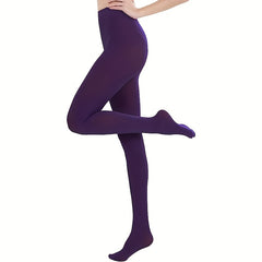 3 Pack Opaque Elastic Tights Slim Footed Pantyhose Women's Stockings