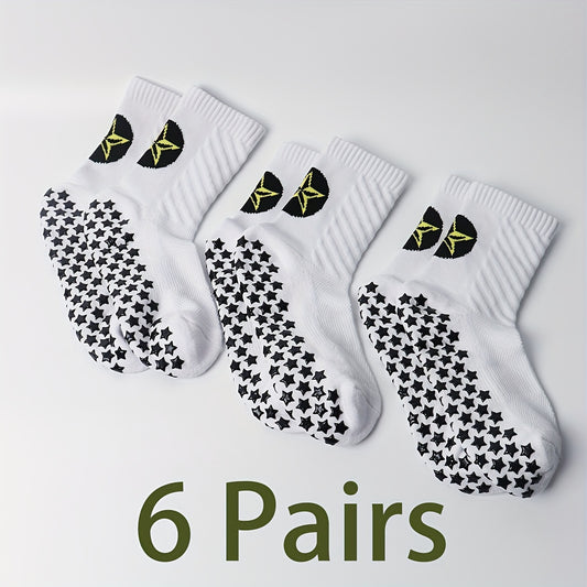 Non-slip Soccer Socks Ankle Support Outdoor Sports Crew Socks