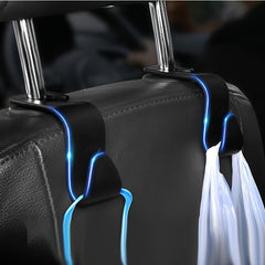 2pcs Car Seat Back Hook Hidden Hook Car Hanging Item Hook Headrest Seat Back